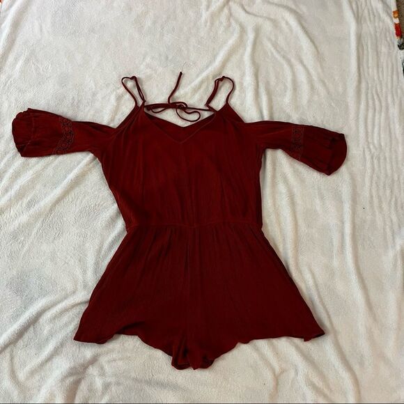 ROMPER! Mossimo Jumper Size L EUC like new Burnt Orange - Picture 7 of 7